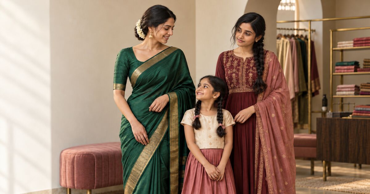 Emerald, wine and rose boutique trio for the website’s link preview